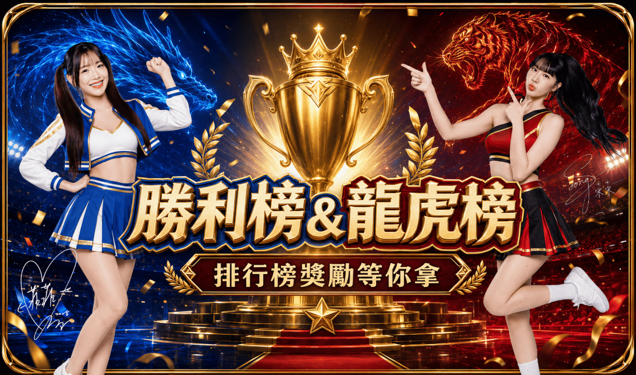 勝利榜&龍虎榜 排行榜獎勵等你拿
